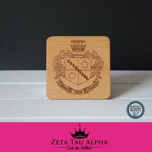Zeta Tau Alpha Crest v.2 (Set of 4 Coasters)